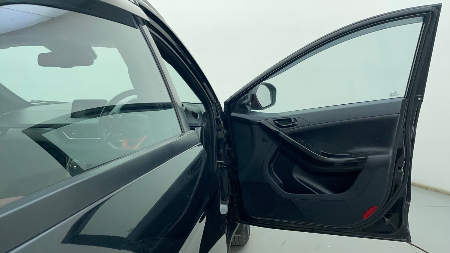 Used 2023 Tata Nexon XZA Plus LUXS Red Dark Edition Petrol Automatic interior RIGHT FRONT DOOR OPEN VIEW