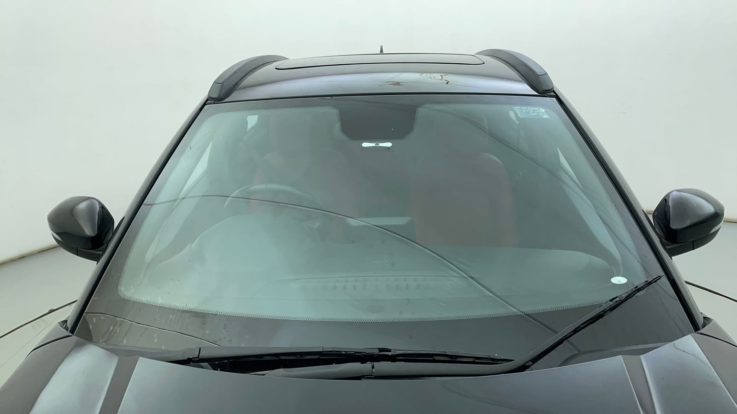 Used 2023 Tata Nexon XZA Plus LUXS Red Dark Edition Petrol Automatic exterior FRONT WINDSHIELD VIEW