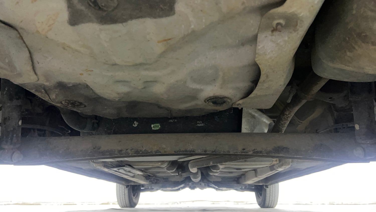 Used 2015 Hyundai i10 Sportz 1.1 iRDE2 Petrol Manual extra REAR UNDERBODY VIEW (TAKEN FROM REAR)