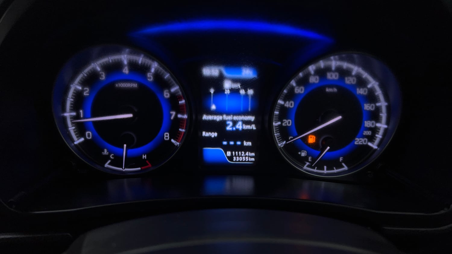 Used 2017 Maruti Suzuki Baleno Zeta 1.2 Petrol Manual interior CLUSTERMETER VIEW
