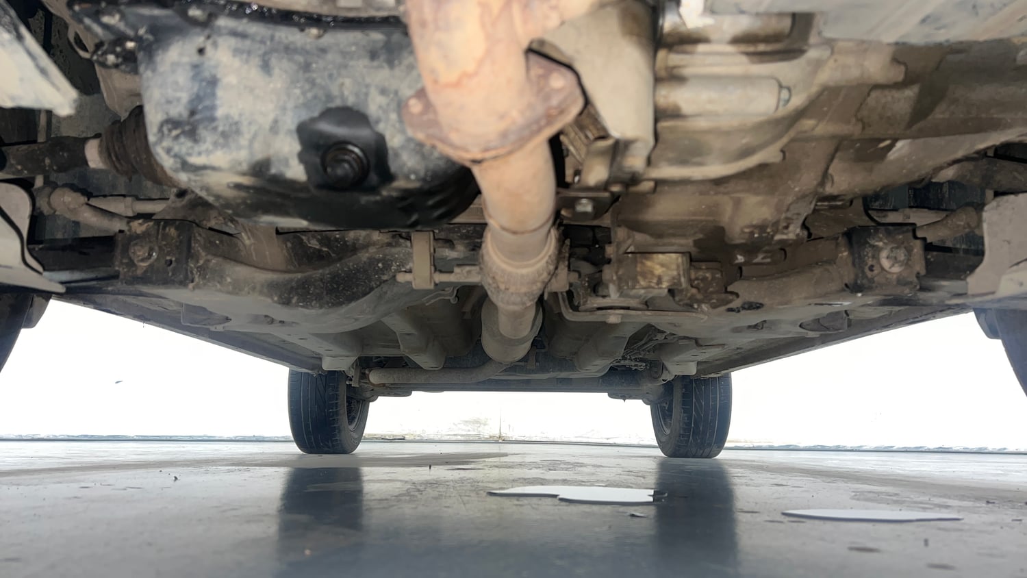 Used 2021 Tata Nexon XZ Plus Petrol Manual extra FRONT LEFT UNDERBODY VIEW