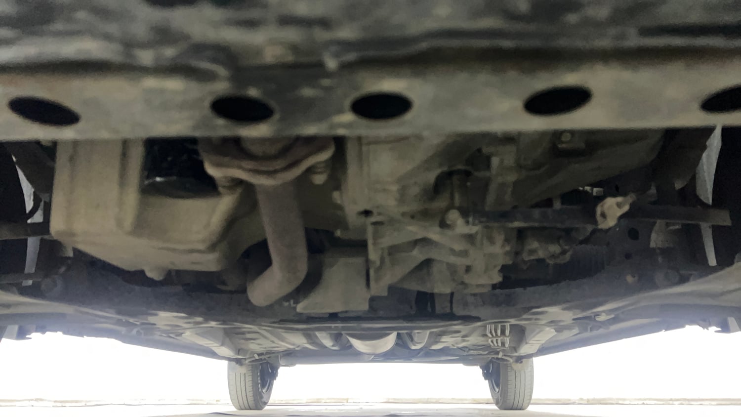 Used 2021 Maruti Suzuki Wagon R 1.0 VXi 1.0 Petrol Manual extra FRONT LEFT UNDERBODY VIEW