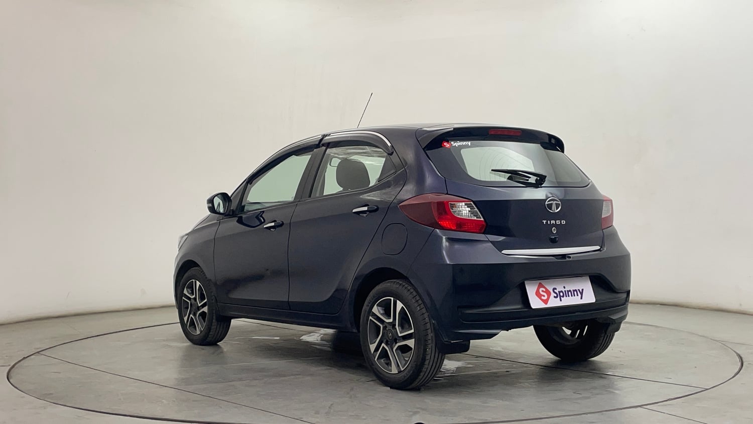 Used 2023 Tata Tiago XZ Plus Petrol Manual exterior LEFT REAR CORNER VIEW