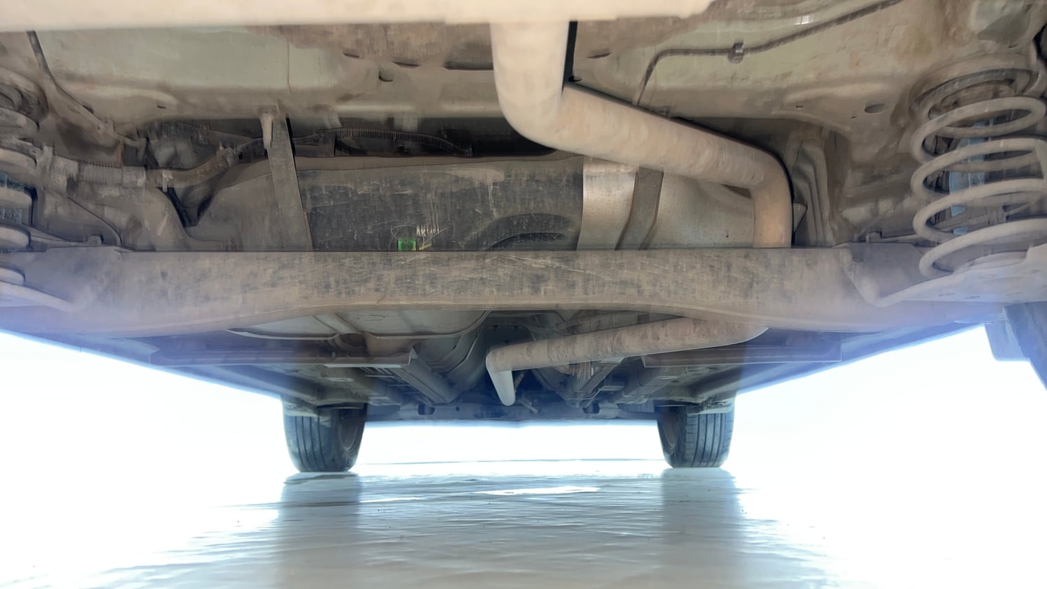 Used 2022 Kia Seltos X Line 1.5 Diesel AT Diesel Automatic extra REAR UNDERBODY VIEW (TAKEN FROM REAR)