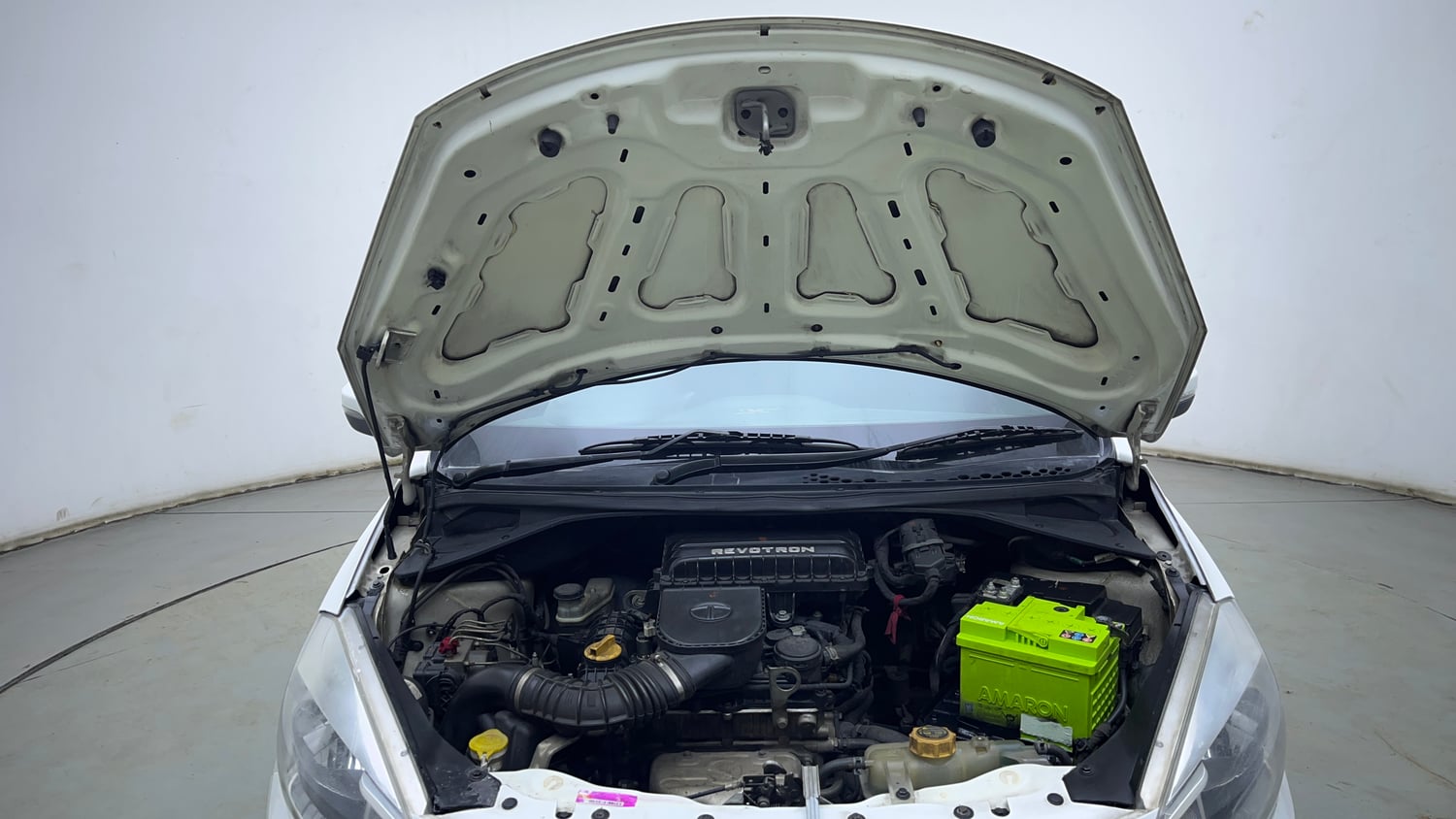 Used 2018 Tata Tiago Revotron XZ Petrol Manual engine ENGINE & BONNET OPEN FRONT VIEW
