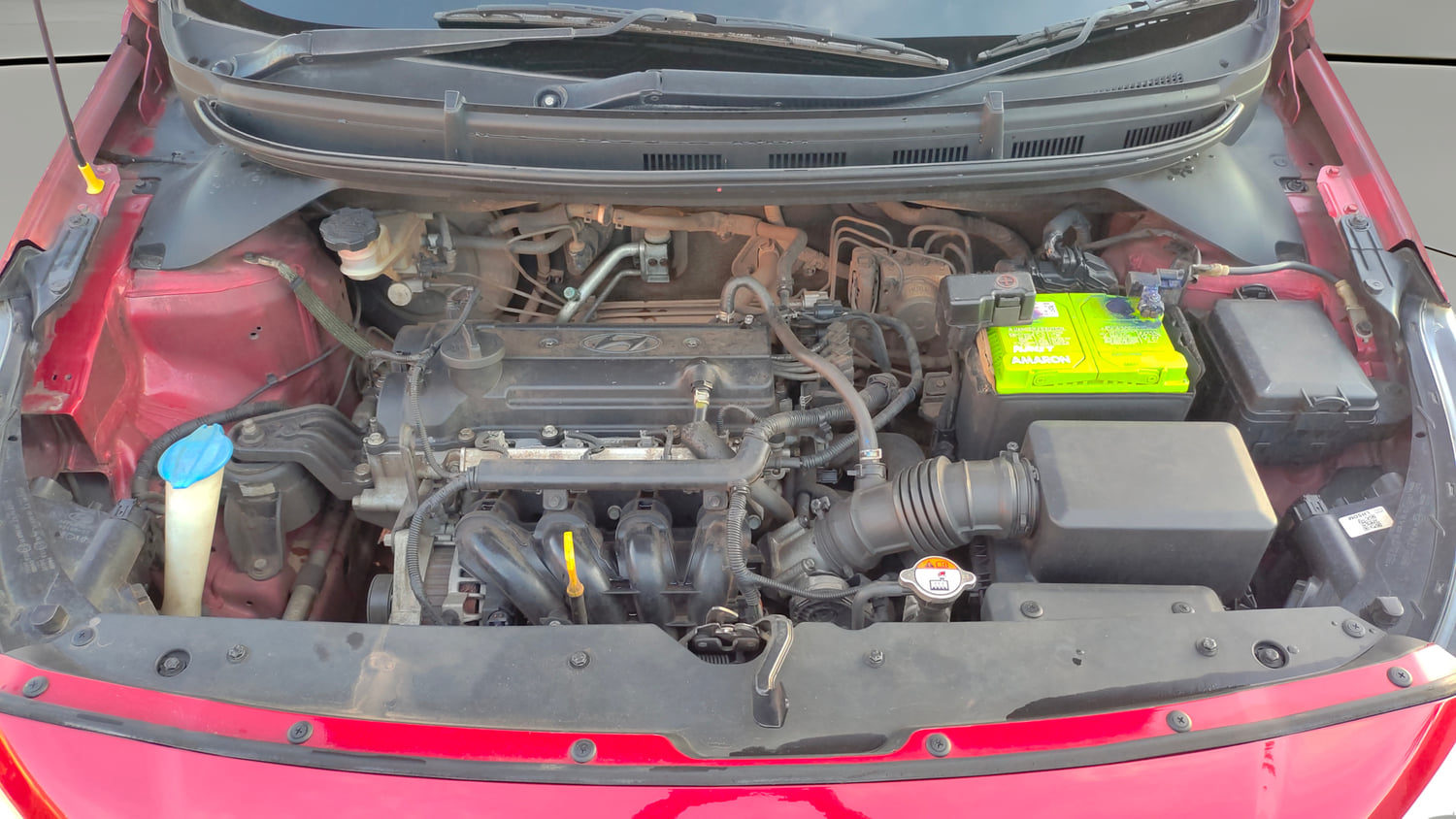 Used 2017 Hyundai Elite i20 Asta 1.2 (O) Petrol Manual engine ENGINE & BONNET OPEN FRONT VIEW