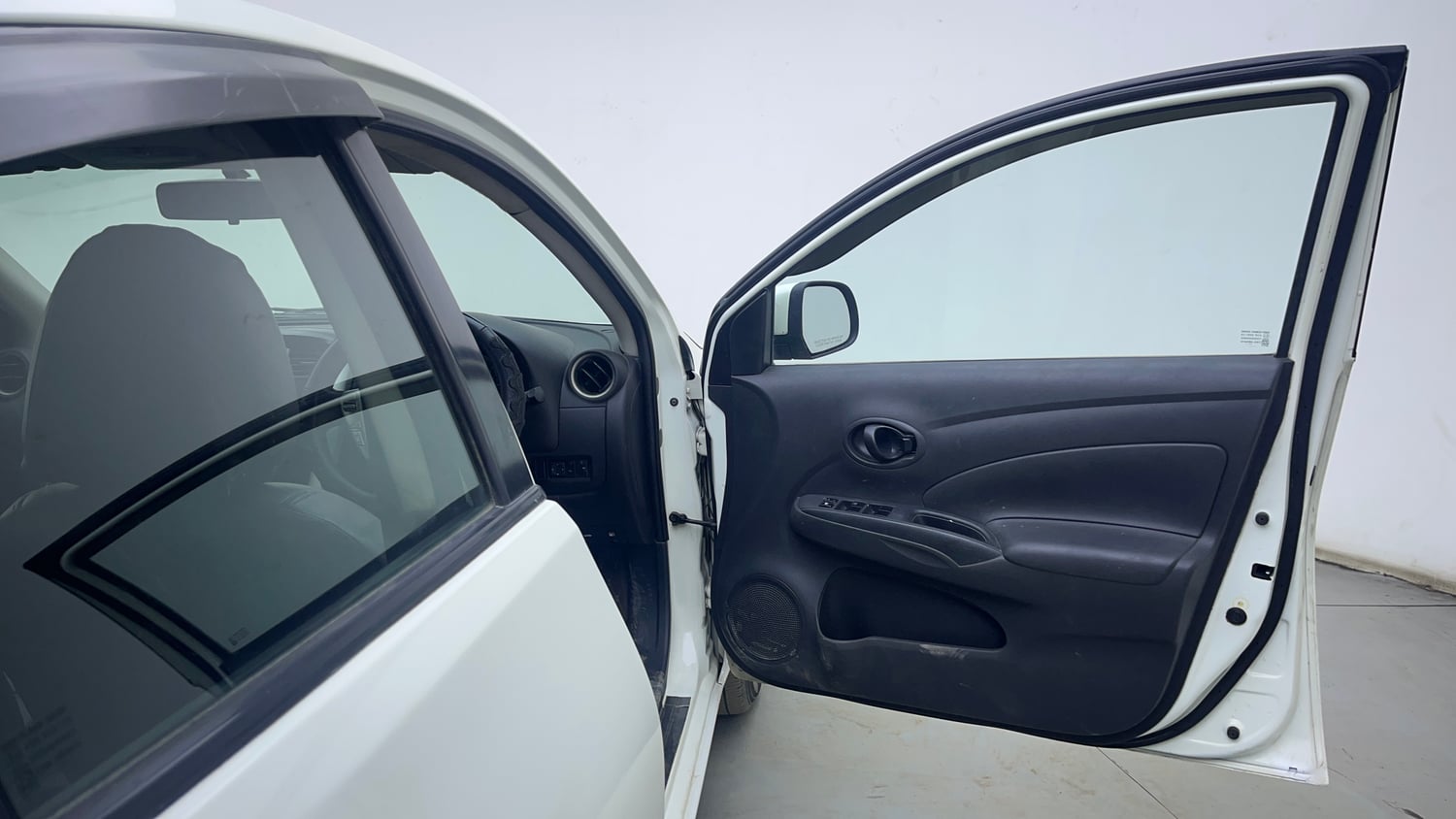 Used 2018 Nissan Sunny XL D Diesel Manual interior RIGHT FRONT DOOR OPEN VIEW