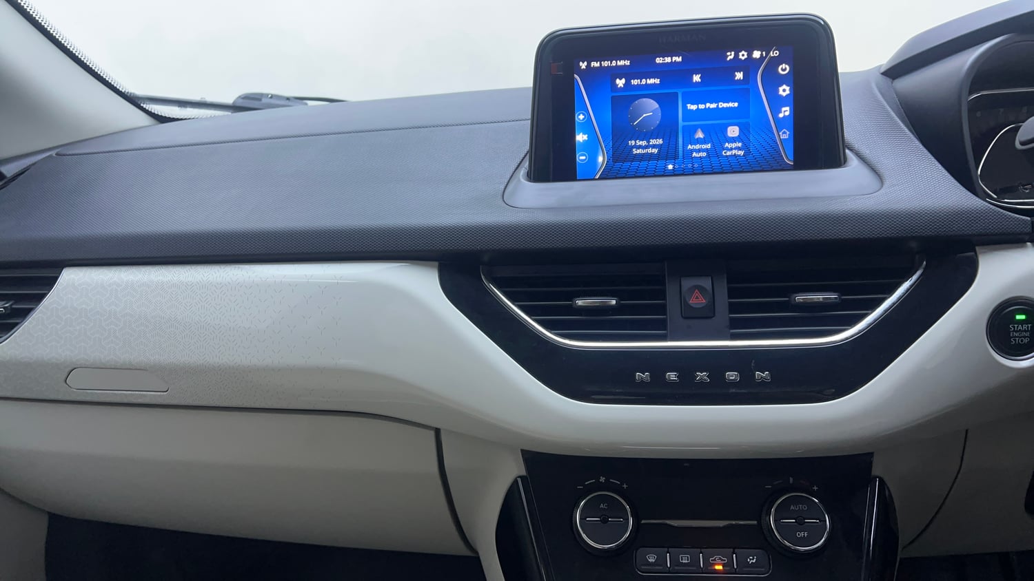 Used 2023 Tata Nexon XZ Plus Diesel Diesel Manual interior MUSIC SYSTEM & AC CONTROL VIEW