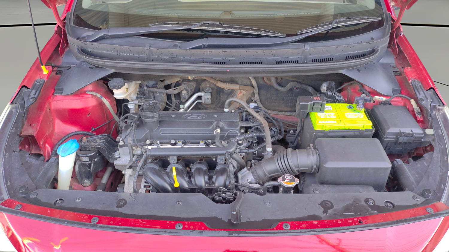 Used 2015 Hyundai Elite i20 Magna 1.2 Petrol Manual engine ENGINE & BONNET OPEN FRONT VIEW