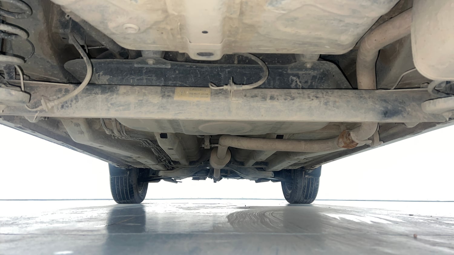 Used 2021 Tata Nexon XZ Plus Petrol Manual extra REAR UNDERBODY VIEW (TAKEN FROM REAR)