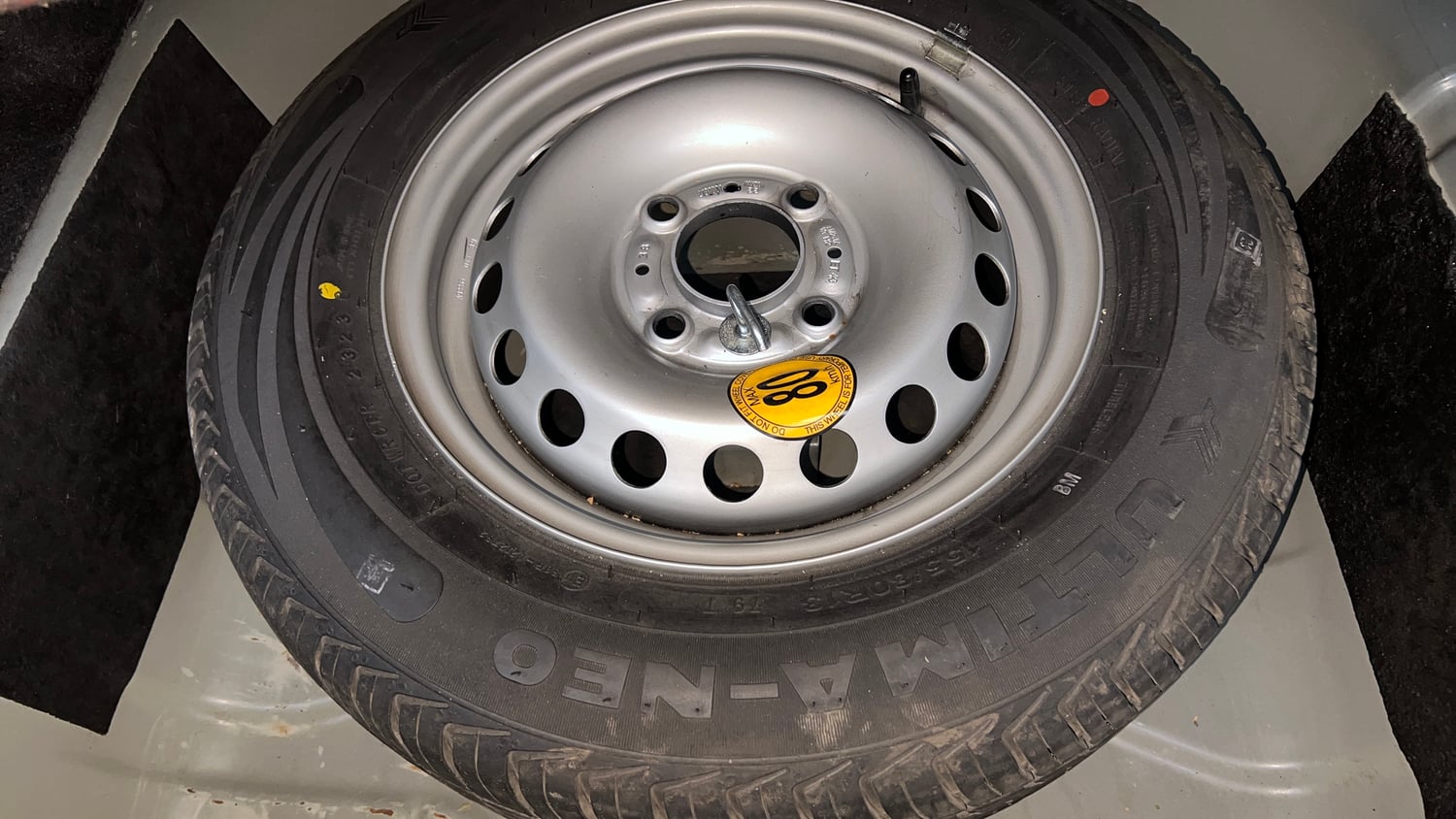 Used 2023 Tata Tigor XZA Plus Petrol Automatic tyres SPARE TYRE VIEW