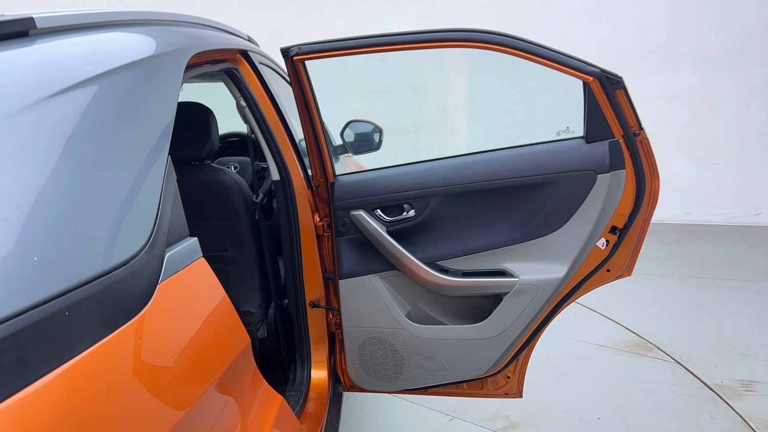 Used 2019 Tata Nexon XZA Plus Diesel Dual Tone Diesel Automatic interior RIGHT REAR DOOR OPEN VIEW