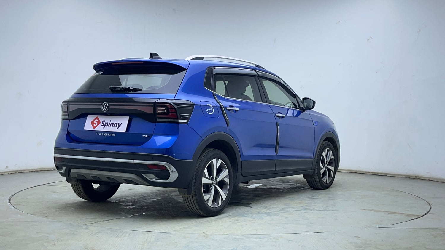Used 2024 Volkswagen Taigun Topline 1.0 TSI AT Petrol Automatic exterior RIGHT REAR CORNER VIEW