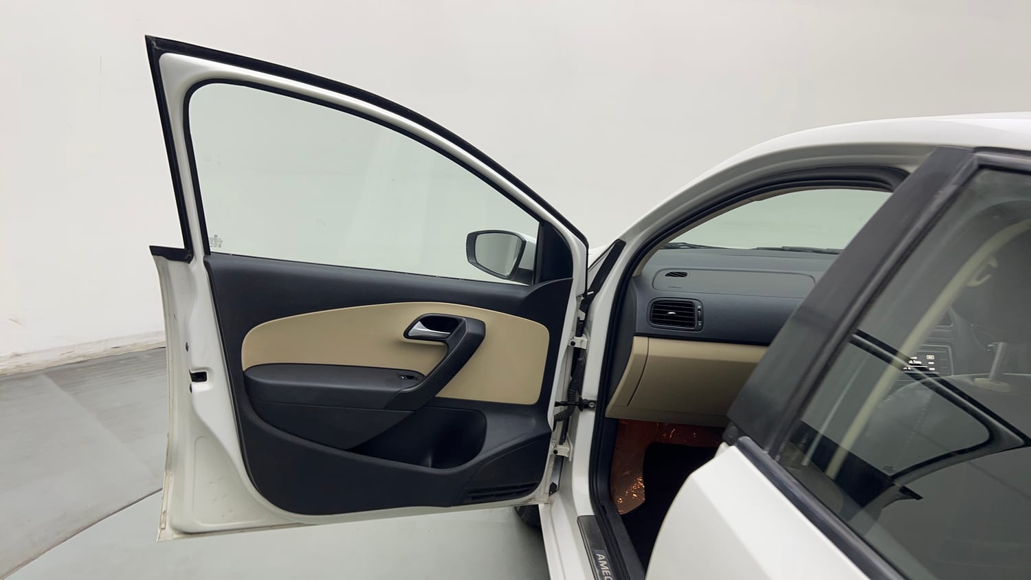Used 2016 volkswagen Ameo Comfortline 1.2 Petrol+cng(Outside fitted) Petrol+cng Manual interior LEFT FRONT DOOR OPEN VIEW