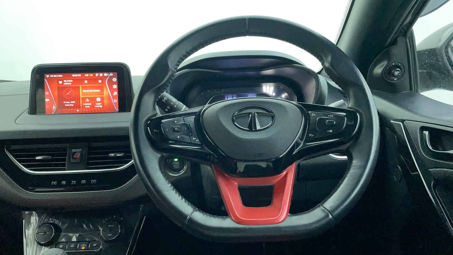 Used 2023 Tata Nexon XZA Plus LUXS Red Dark Edition Petrol Automatic interior STEERING VIEW