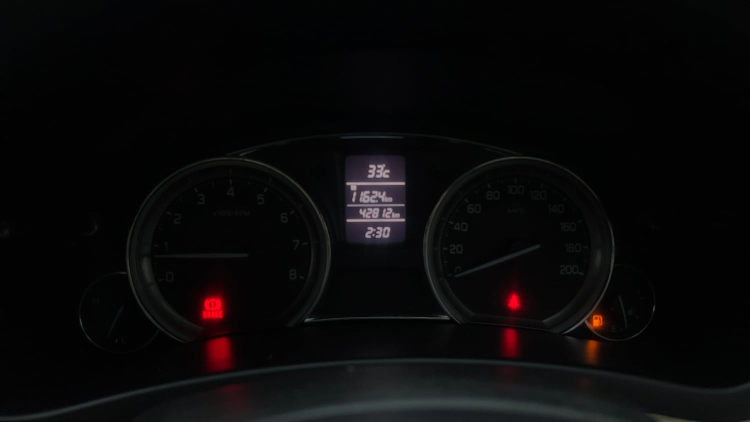 Used 2017 Maruti Suzuki Ciaz Alpha 1.4 MT Petrol Manual interior CLUSTERMETER VIEW