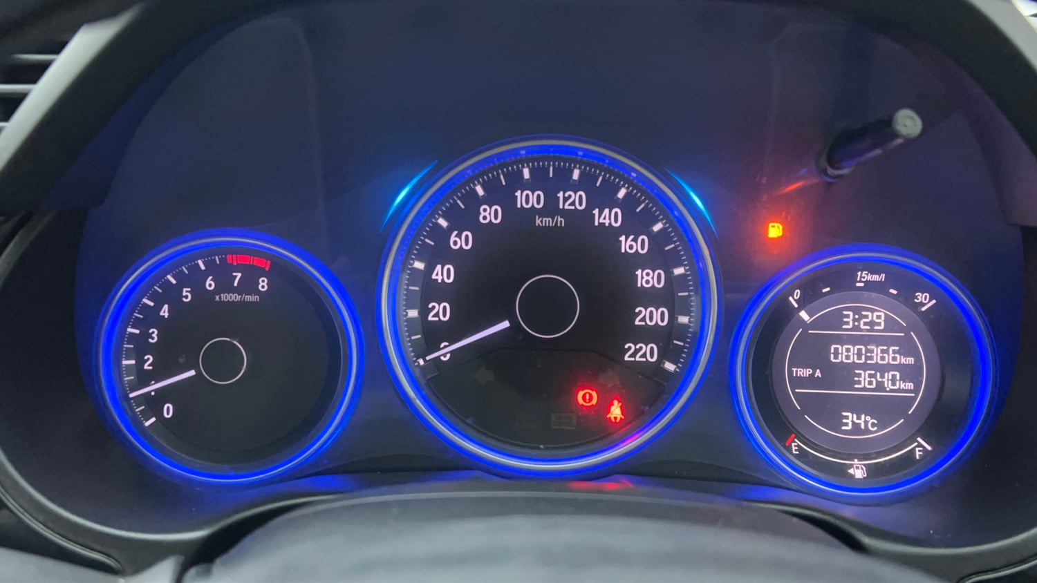 Used 2016 Honda City V Petrol Manual interior CLUSTERMETER VIEW