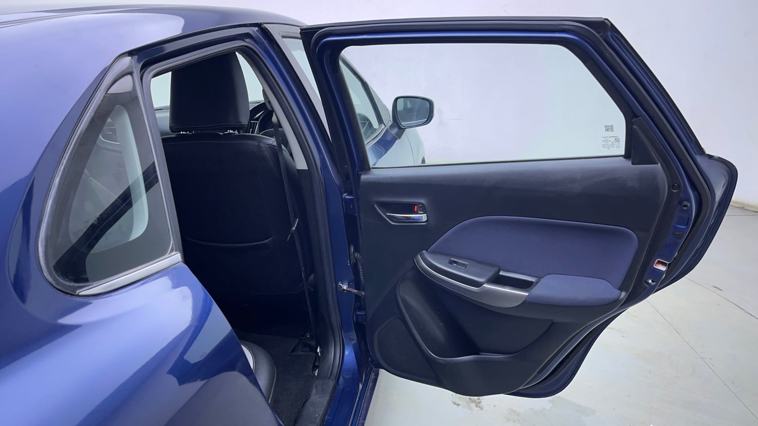 Used 2020 Maruti Suzuki Baleno Zeta Petrol Manual interior RIGHT REAR DOOR OPEN VIEW