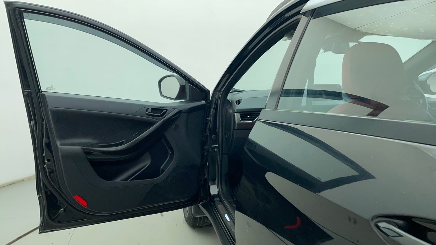 Used 2023 Tata Nexon XZA Plus LUXS Red Dark Edition Petrol Automatic interior LEFT FRONT DOOR OPEN VIEW