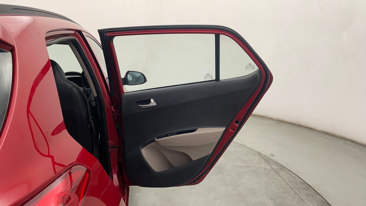 Used 2018 Hyundai Grand i10 Sportz 1.2 Kappa VTVT Petrol Manual interior RIGHT REAR DOOR OPEN VIEW
