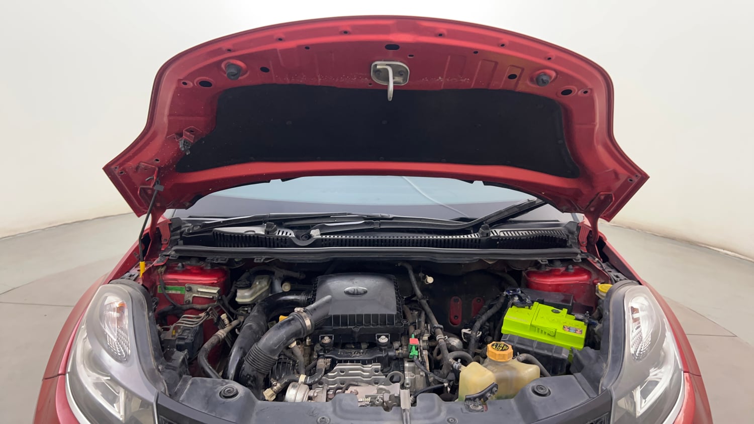 Used 2019 Tata Nexon XZA Plus Petrol Dual Tone Petrol Automatic engine ENGINE & BONNET OPEN FRONT VIEW