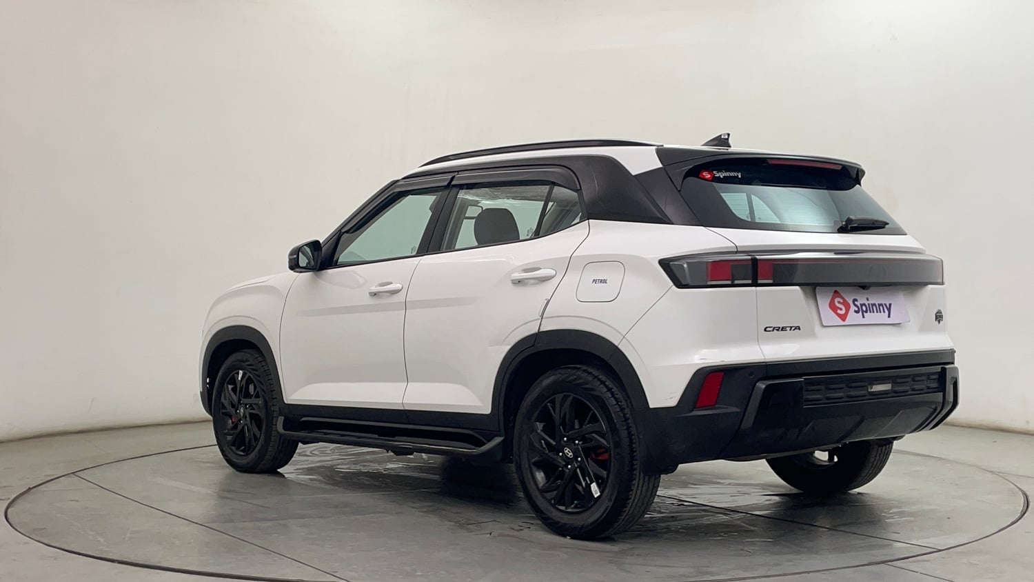 Used 2024 Hyundai Creta SX (O) 1.5 Petrol IVT Knight Petrol Automatic exterior LEFT REAR CORNER VIEW