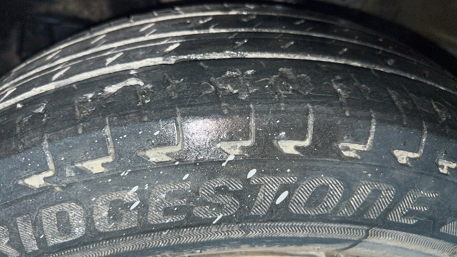 Used 2022 Maruti Suzuki Celerio LXi Petrol Manual tyres LEFT FRONT TYRE TREAD VIEW
