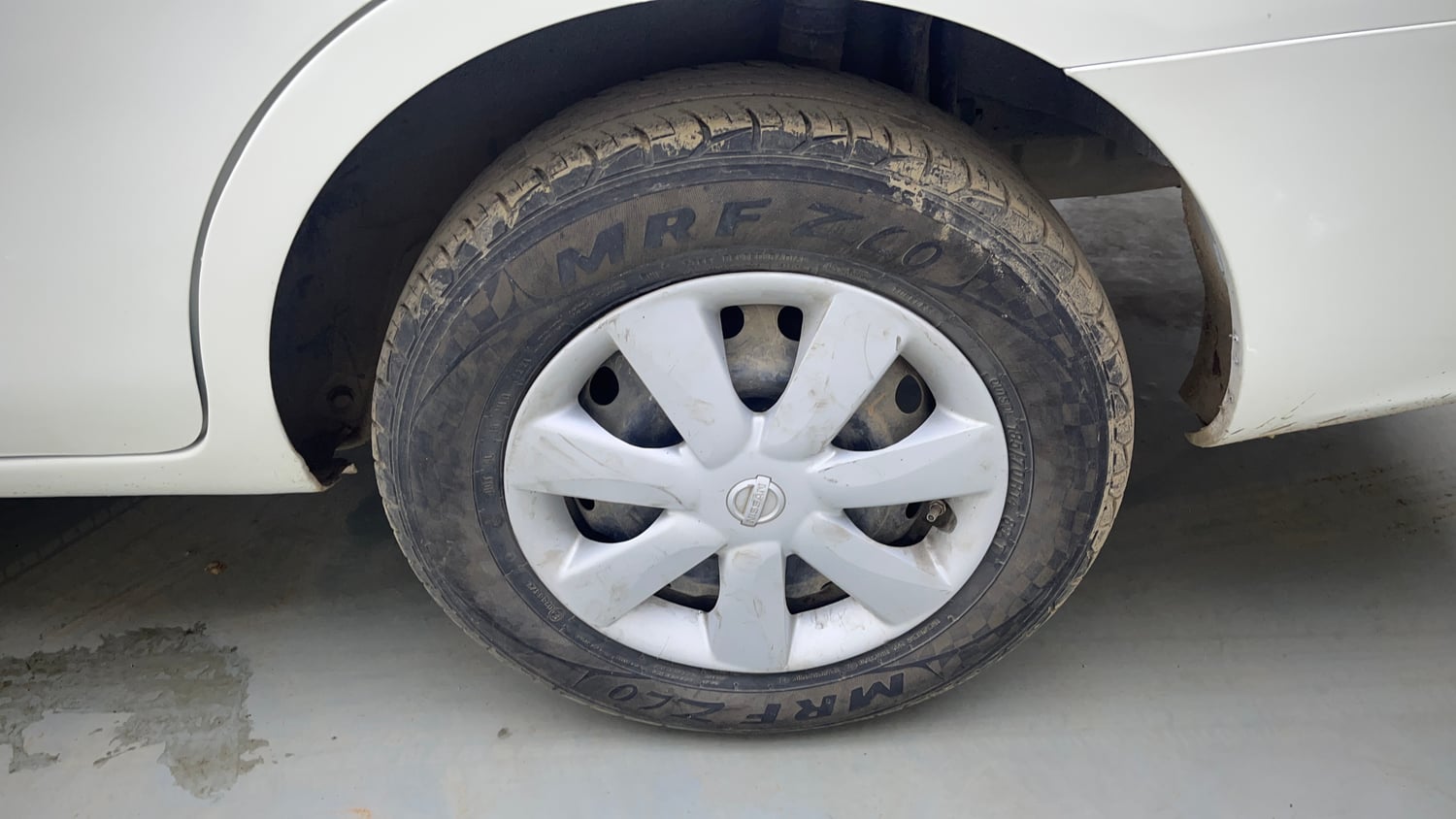 Used 2018 Nissan Sunny XL D Diesel Manual tyres LEFT REAR TYRE RIM VIEW