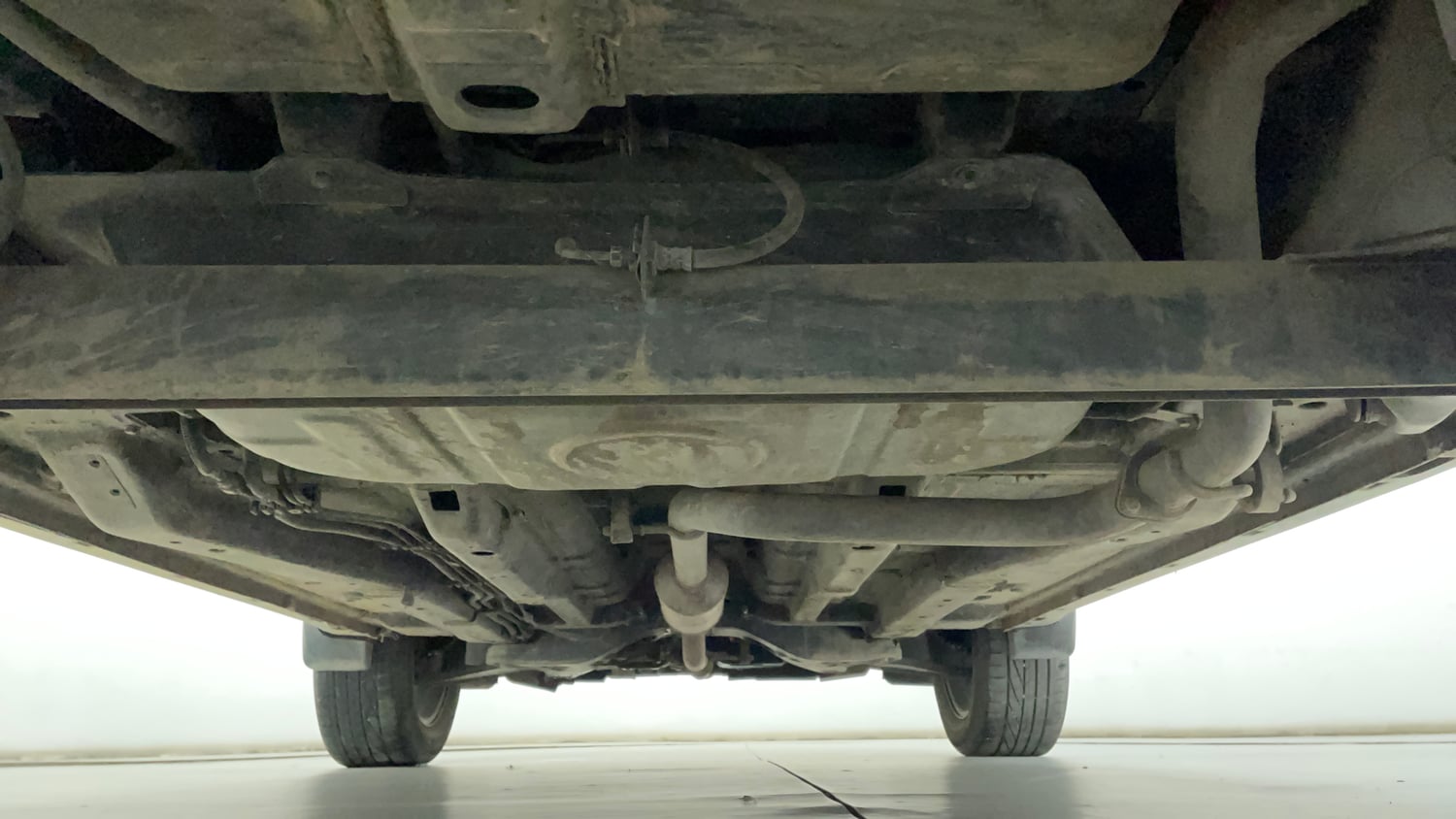 Used 2023 Tata Nexon XZA Plus LUXS Red Dark Edition Petrol Automatic extra REAR UNDERBODY VIEW (TAKEN FROM REAR)