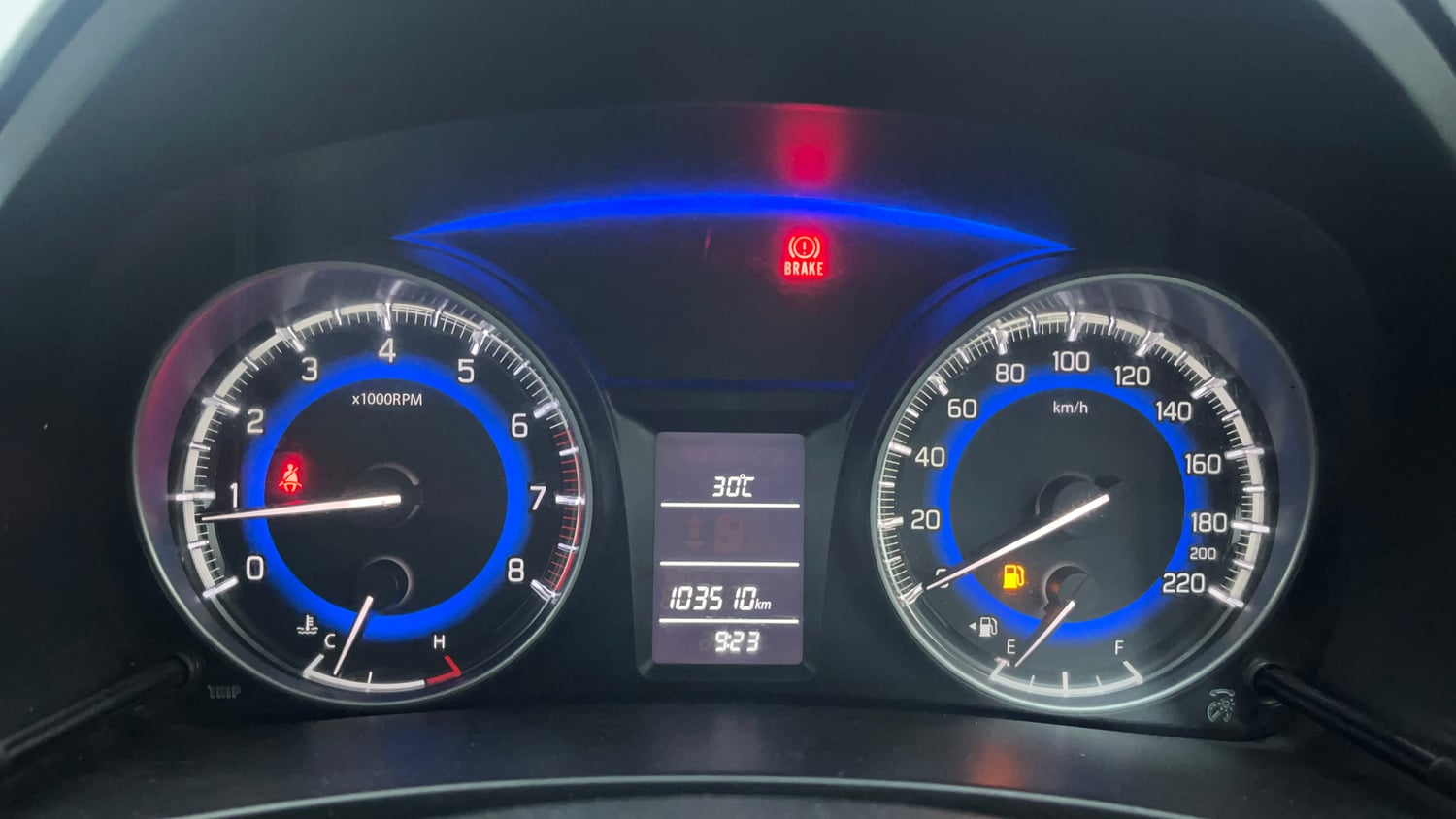 Used 2017 Maruti Suzuki Baleno Delta 1.2 Petrol Manual interior CLUSTERMETER VIEW