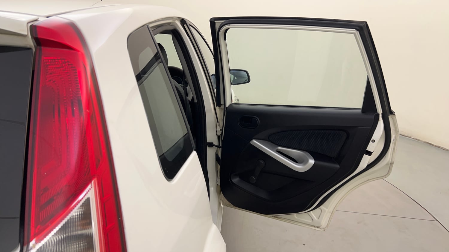 Used 2013 Ford Figo Duratec Petrol Titanium 1.2 Petrol Manual interior RIGHT REAR DOOR OPEN VIEW