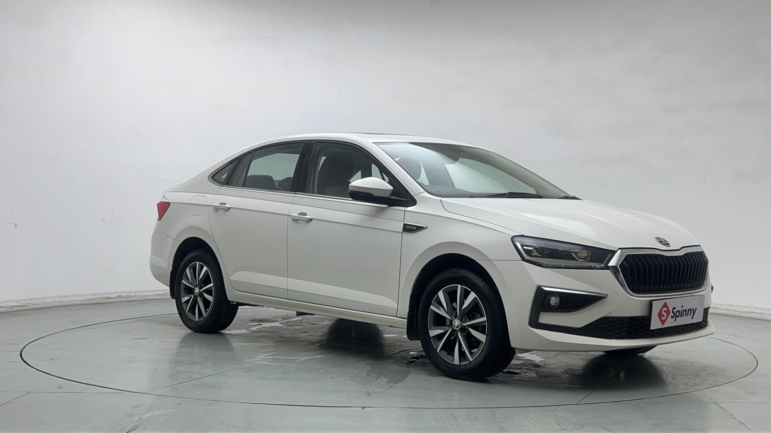 Used 2023 Skoda Slavia Style 1.0L TSI MT Petrol Manual exterior RIGHT FRONT CORNER VIEW