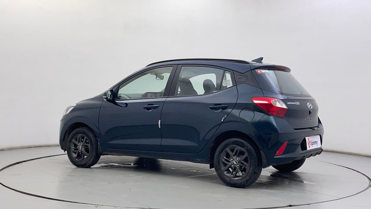 Used 2021 Hyundai Grand i10 Nios Sportz AMT 1.2 Kappa VTVT Petrol Automatic exterior LEFT REAR CORNER VIEW