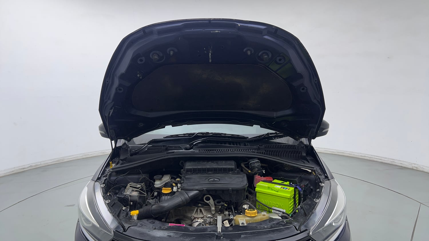 Used 2023 Tata Tigor XZA Plus Petrol Automatic engine ENGINE & BONNET OPEN FRONT VIEW