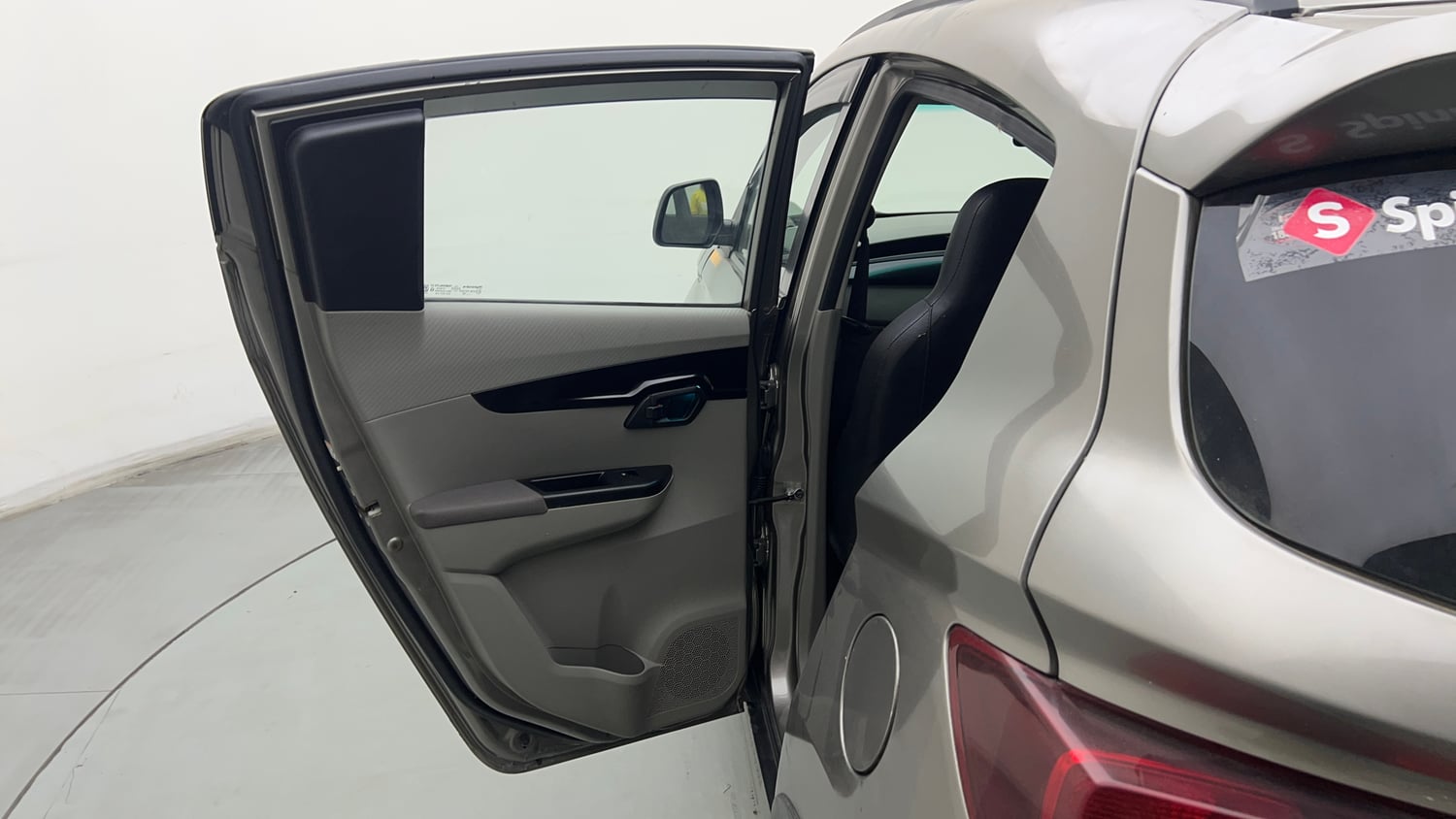 Used 2017 Mahindra KUV100 K6 6 STR Petrol Manual interior LEFT REAR DOOR OPEN VIEW