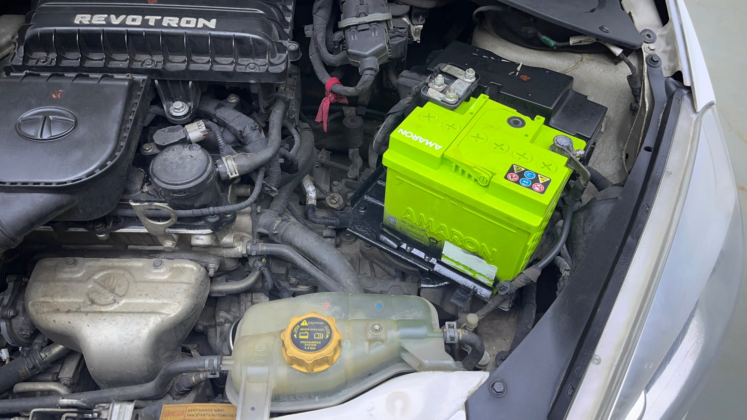 Used 2018 Tata Tiago Revotron XZ Petrol Manual engine ENGINE LEFT SIDE VIEW