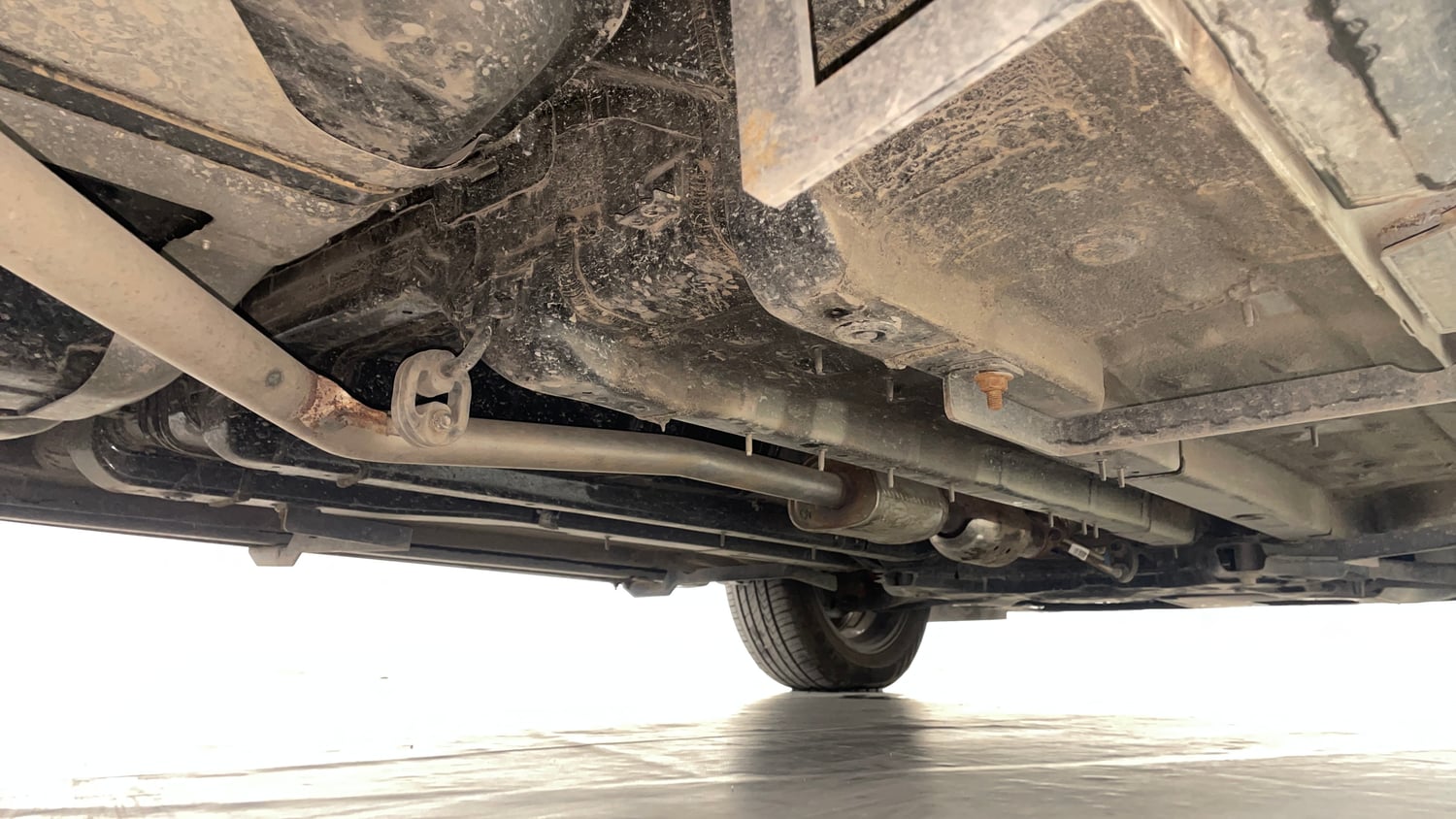 Used 2024 Hyundai Creta SX (O) 1.5 Petrol IVT Knight Petrol Automatic extra REAR RIGHT UNDERBODY VIEW