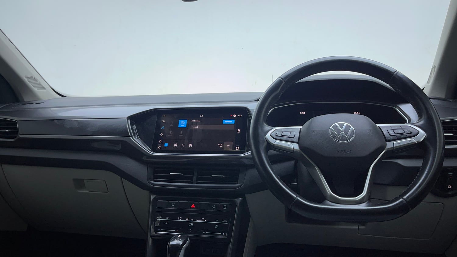 Used 2024 Volkswagen Taigun Topline 1.0 TSI AT Petrol Automatic interior DASHBOARD VIEW
