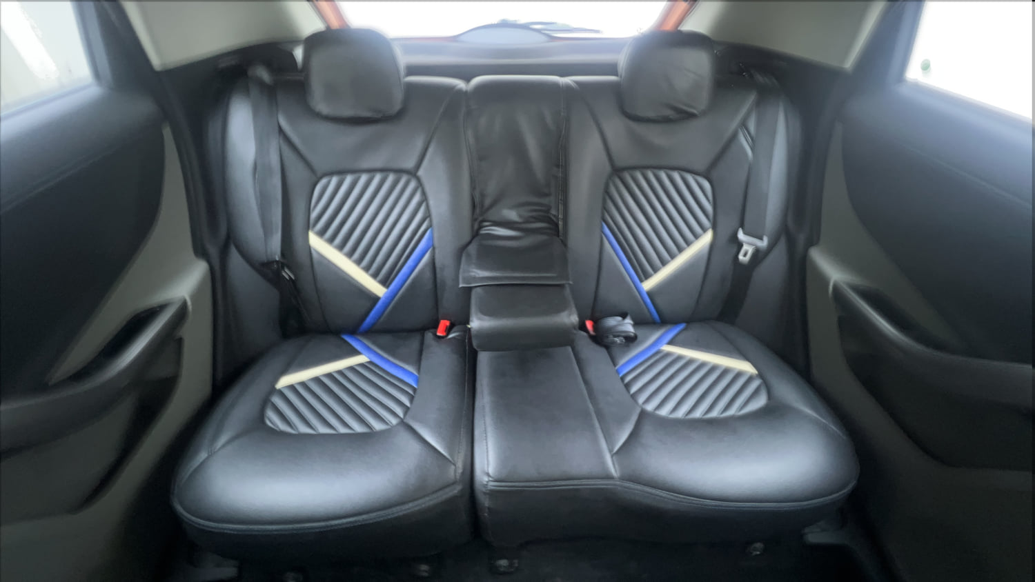 Used 2019 Tata Nexon XZA Plus Diesel Dual Tone Diesel Automatic interior REAR SEAT CONDITION VIEW