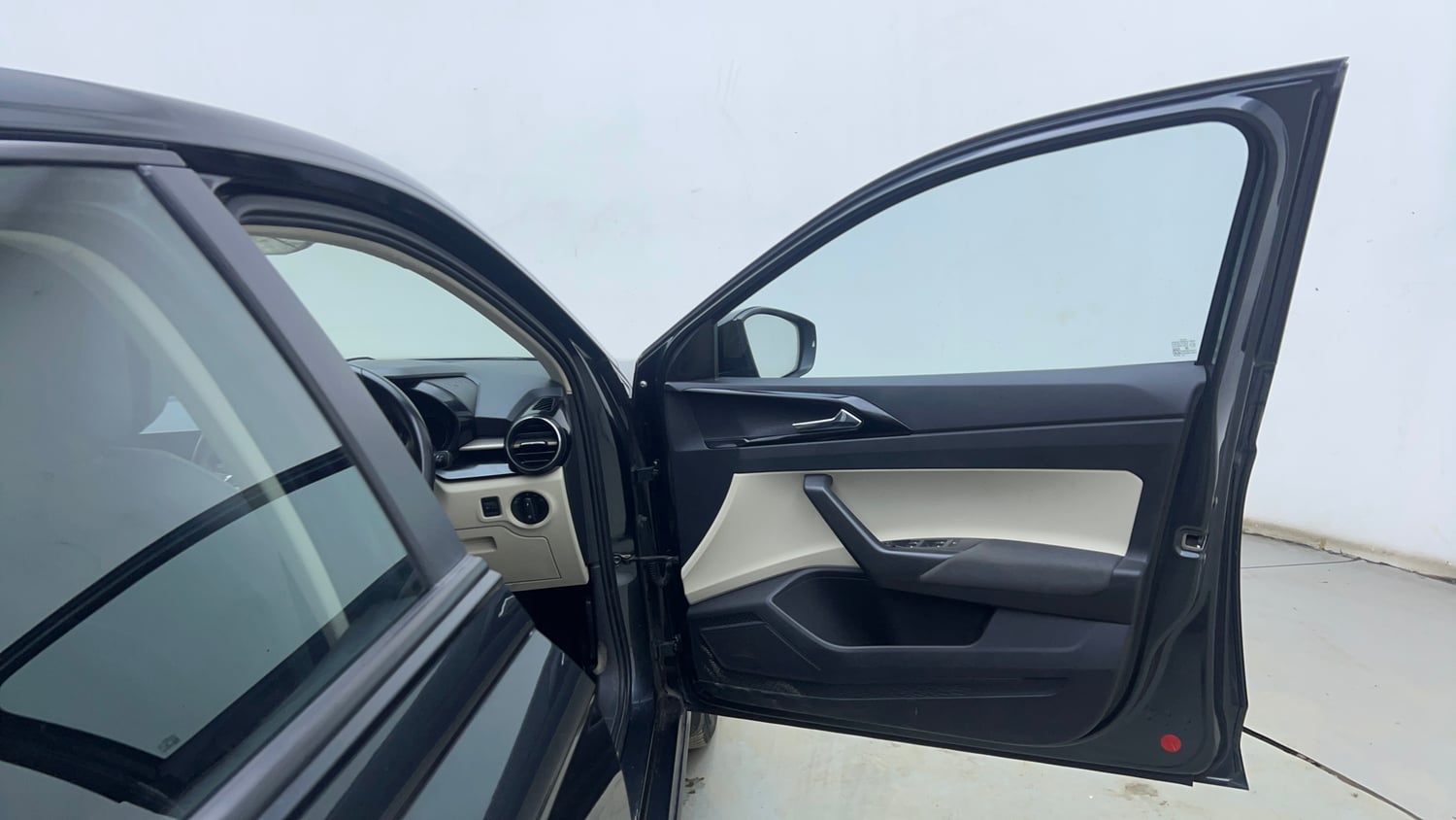 Used 2023 Skoda Slavia Ambition 1.0L TSI MT Petrol Manual interior RIGHT FRONT DOOR OPEN VIEW