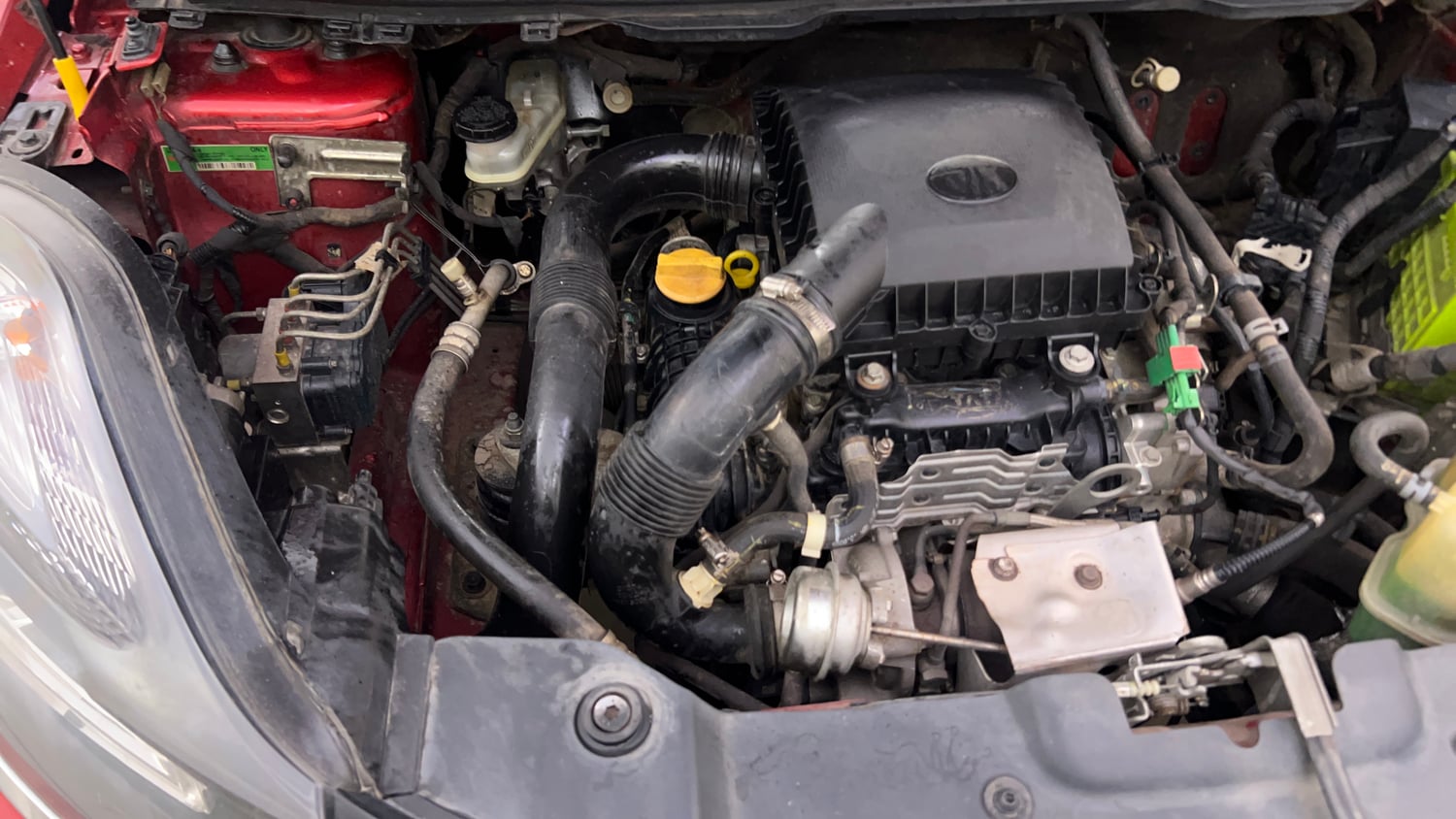 Used 2019 Tata Nexon XZA Plus Petrol Dual Tone Petrol Automatic engine ENGINE RIGHT SIDE VIEW