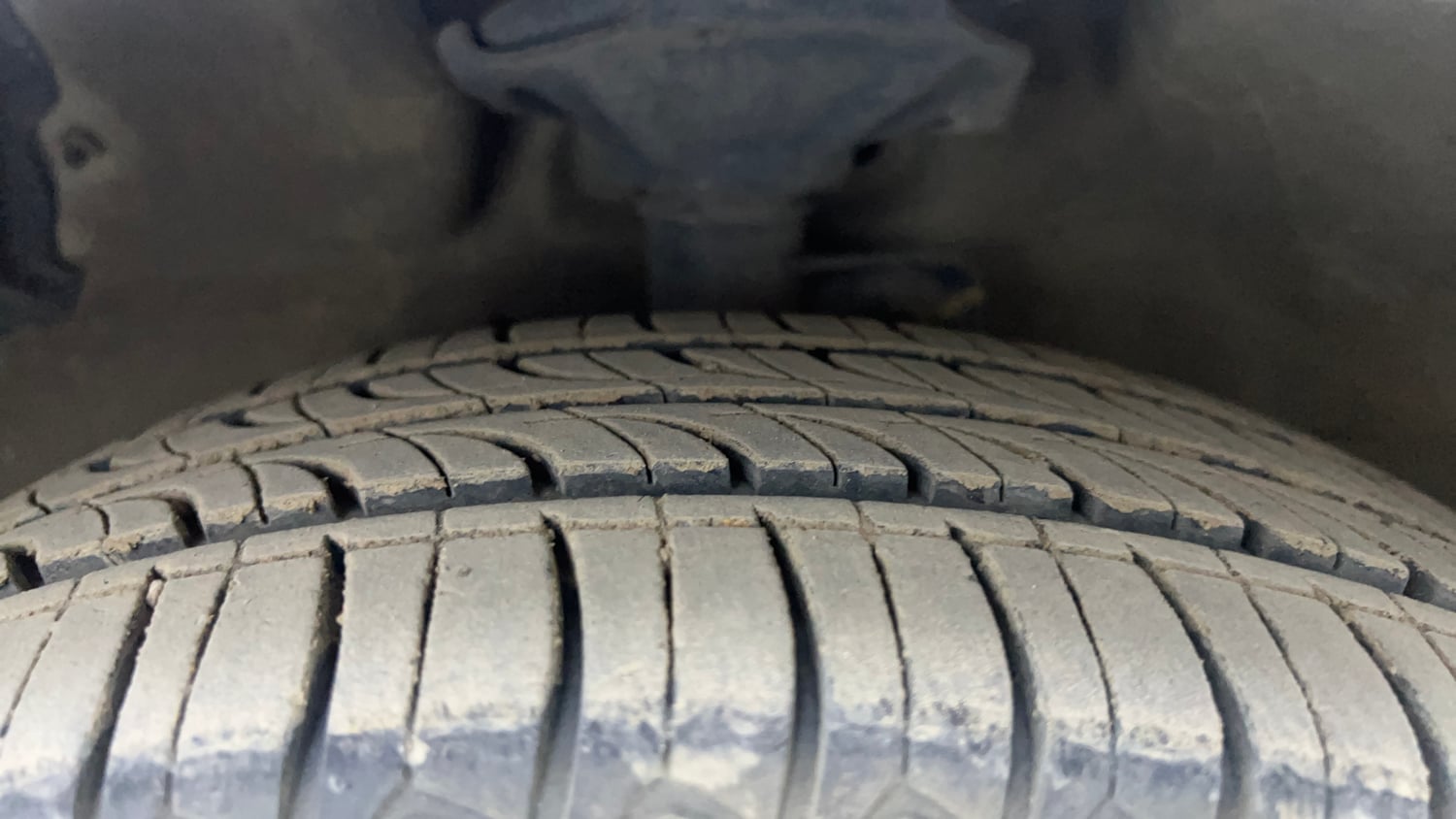 Used 2017 Maruti Suzuki Celerio VXi AMT Petrol Automatic tyres LEFT FRONT TYRE TREAD VIEW