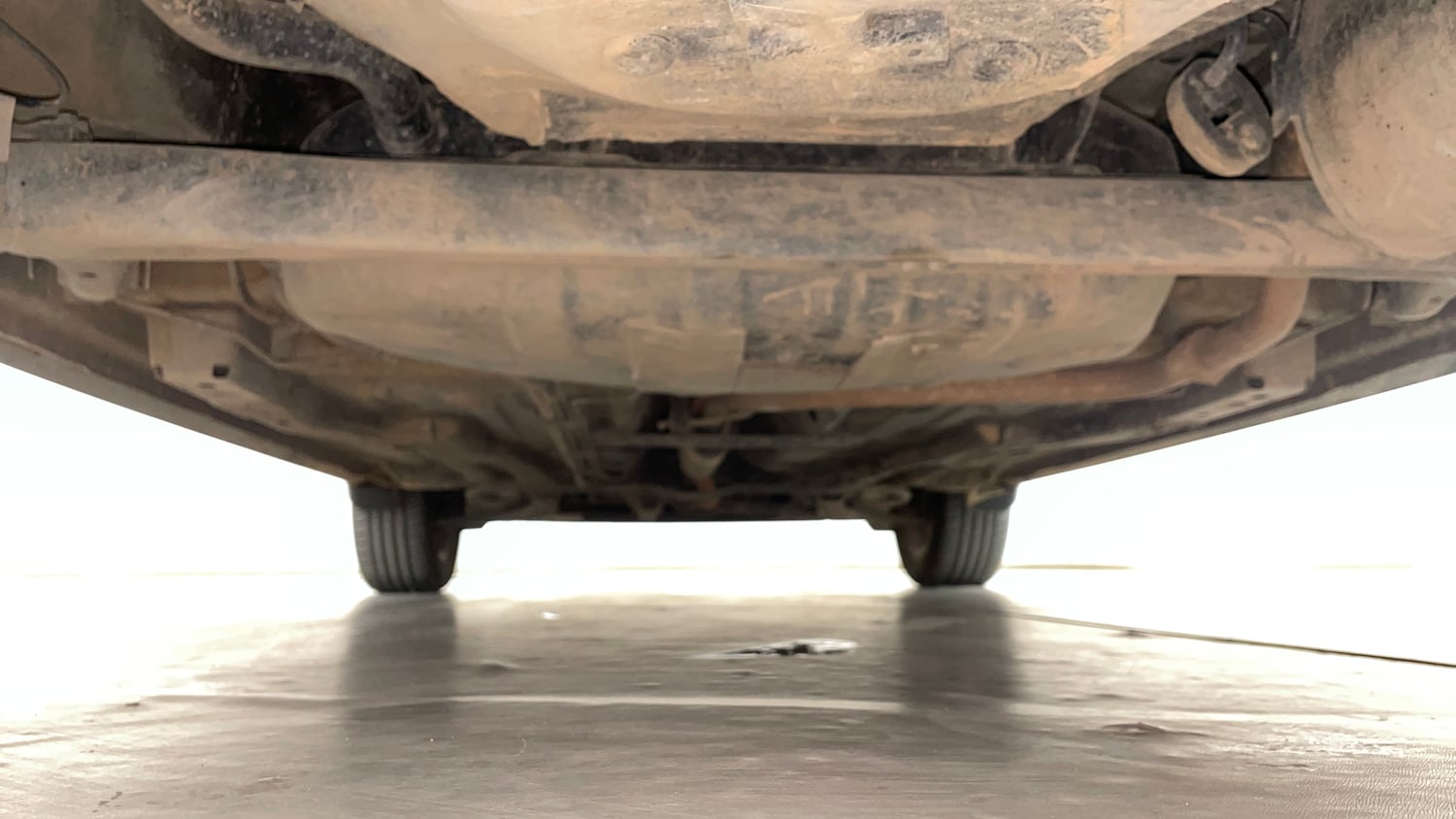 Used 2023 Tata Tiago XZ Plus Petrol Manual extra REAR UNDERBODY VIEW (TAKEN FROM REAR)
