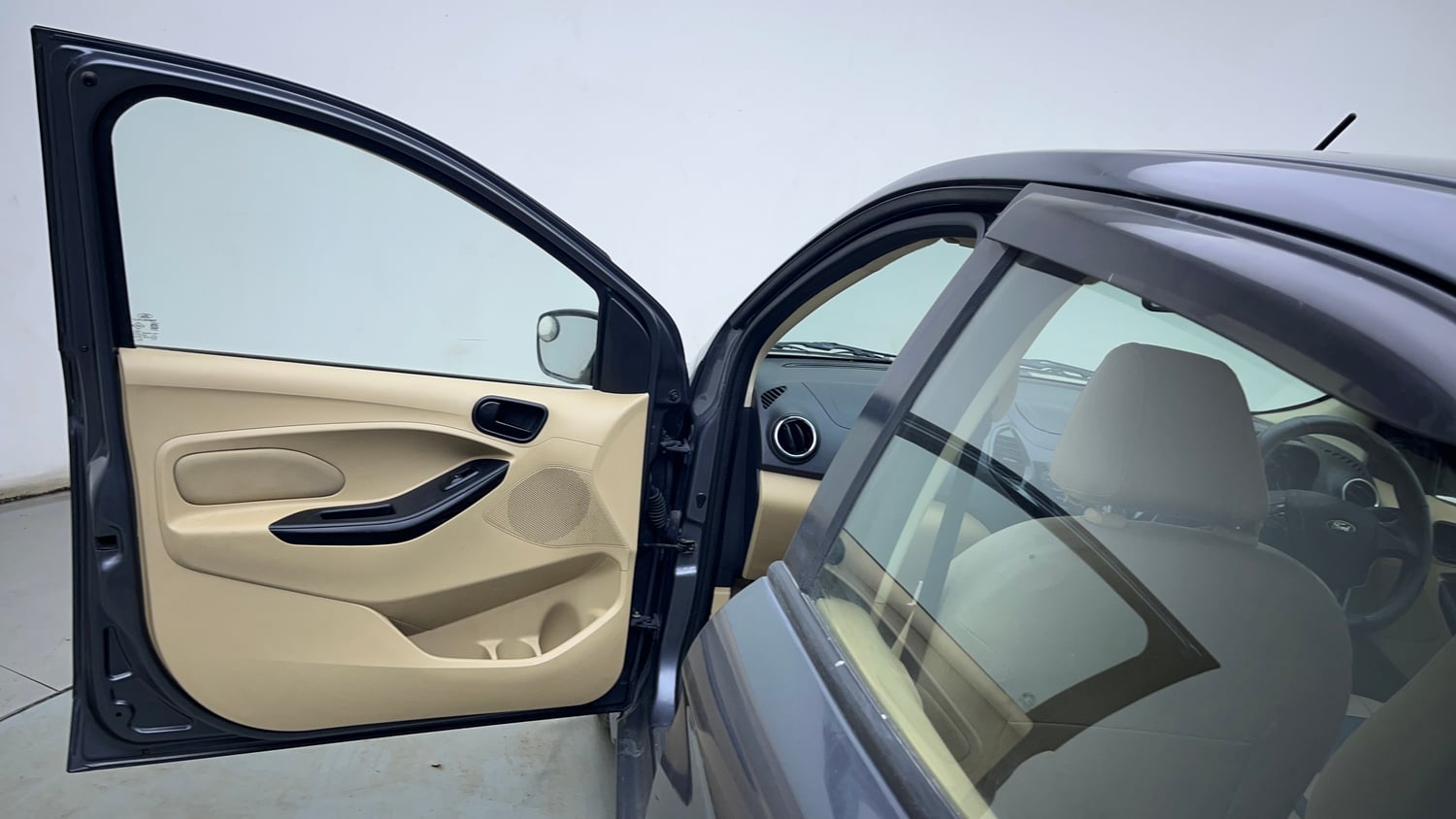 Used 2016 Ford Figo Aspire Titanium 1.2 Ti-VCT Petrol Manual interior LEFT FRONT DOOR OPEN VIEW