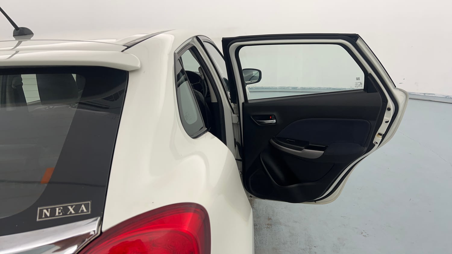 Used 2020 Maruti Suzuki Baleno Delta Petrol Manual interior RIGHT REAR DOOR OPEN VIEW