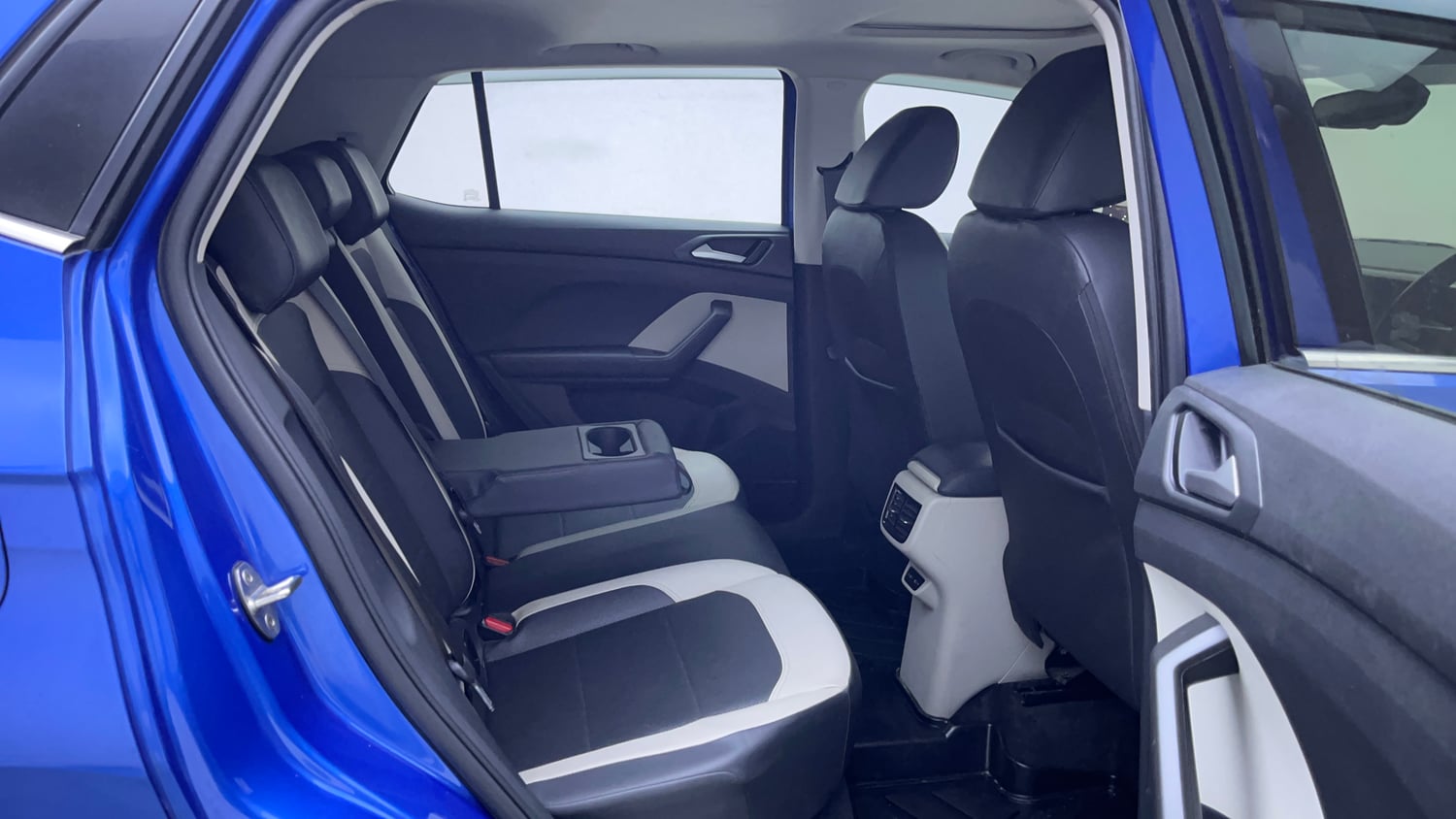 Used 2024 Volkswagen Taigun Topline 1.0 TSI AT Petrol Automatic interior RIGHT SIDE REAR DOOR CABIN VIEW