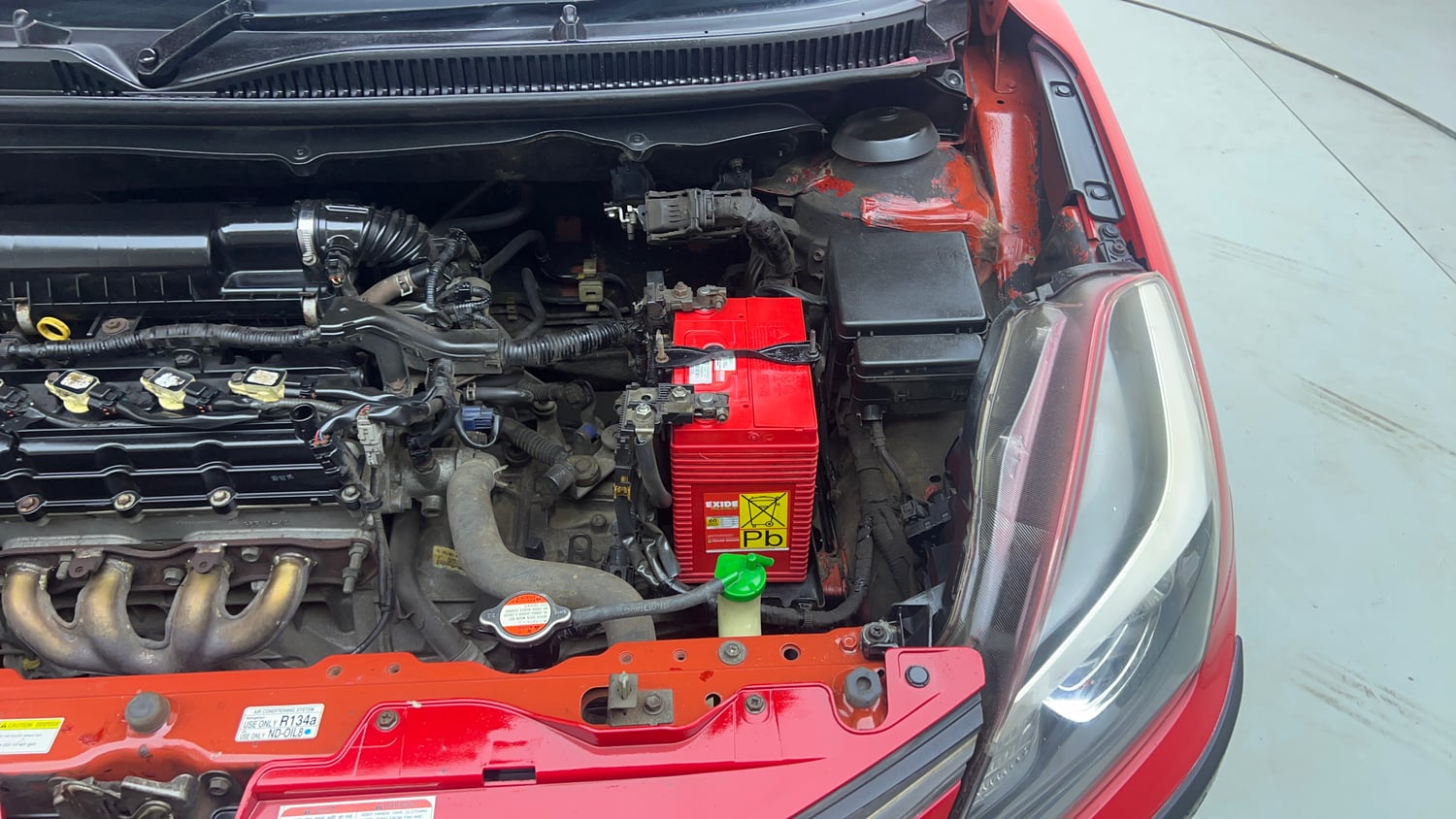 Used 2016 Maruti Suzuki Baleno Alpha 1.2 Petrol Manual engine ENGINE LEFT SIDE VIEW