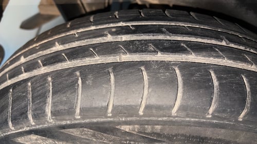 Used 2014 Maruti Suzuki Wagon R LXI CNG Cng Manual tyres RIGHT REAR TYRE TREAD VIEW