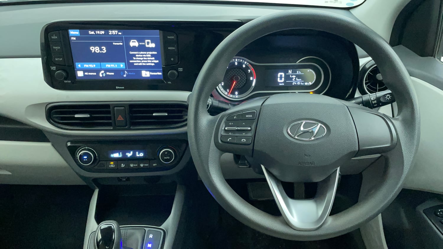 Used 2021 Hyundai Grand i10 Nios Sportz AMT 1.2 Kappa VTVT Petrol Automatic interior STEERING VIEW