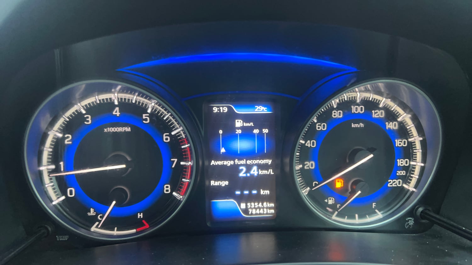 Used 2016 Maruti Suzuki Baleno Alpha 1.2 Petrol Manual interior CLUSTERMETER VIEW